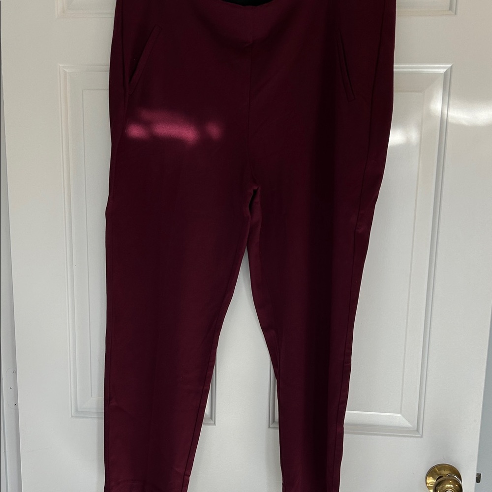 Chico's Deep Red Ankle Pants